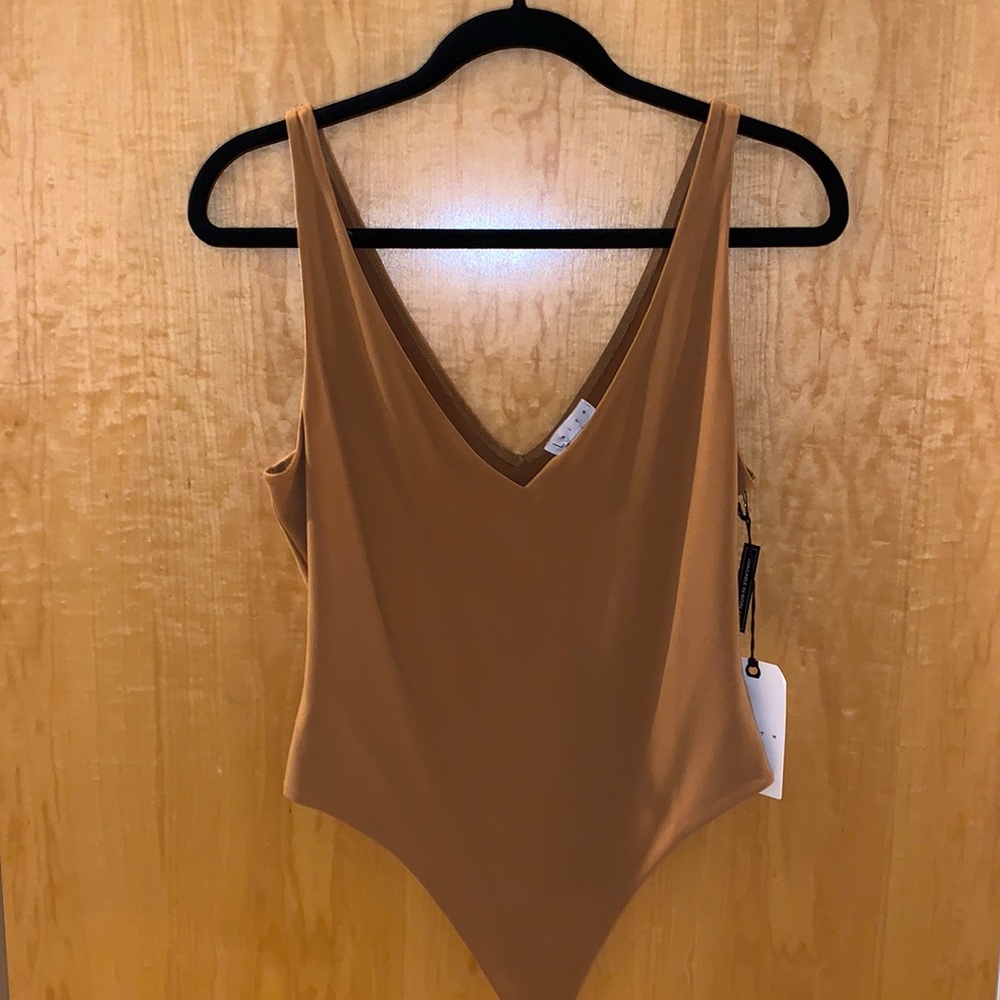 Leith M Tan Tank Body Suit